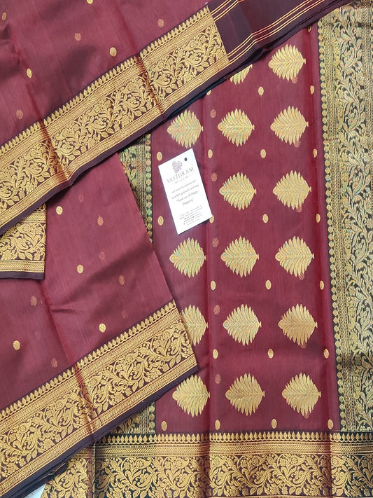 Maroon Colour Chanderi Silk with Zari Butta