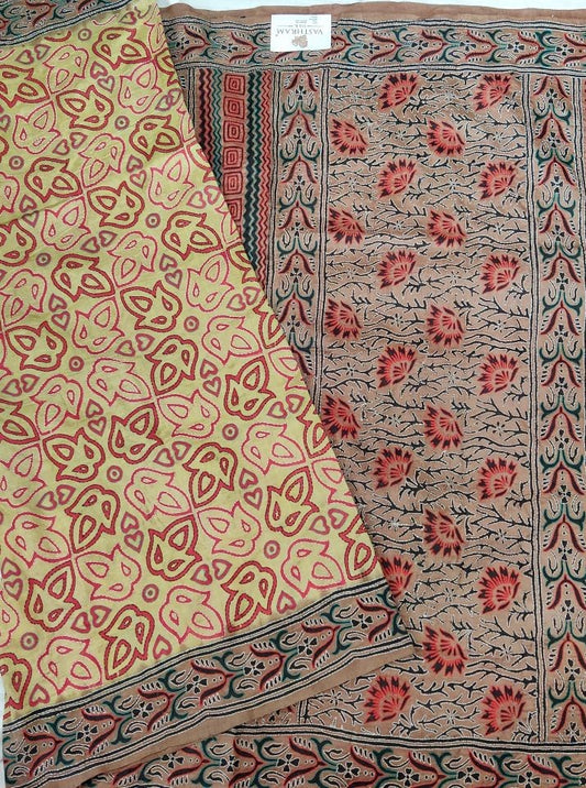 Light Pista Green Colour Bangalore Silk With Kantha Work