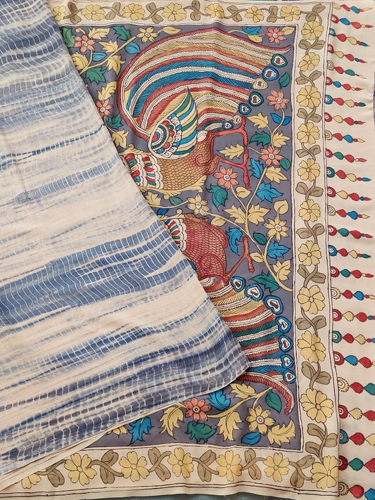 Grey Colour Georgette Saree With Shibori All Over