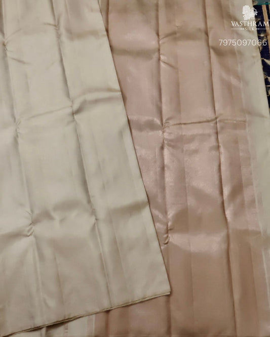 Dark Grey Colour Kanchivaram Silk With Vaira Oosi Checks All Over Code : KA0487
