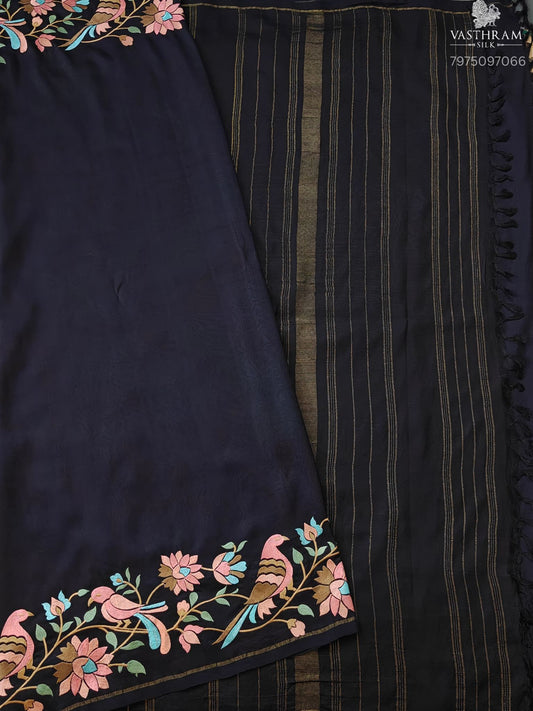 Snuff Colour Kanchivaram Silk Saree With Plain Body Code : KA0422