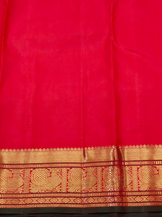 Blue Colour Pure Zari Kanchivaram Silk Saree With Zari Butta All Over Code : KA0523