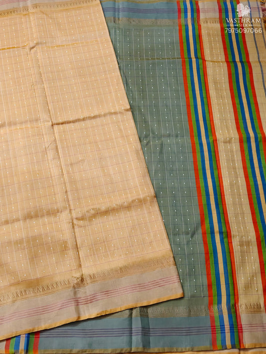 Yellow Colour Bishnupuri Silk Saree With Kanta Work All Over Code : VB0511