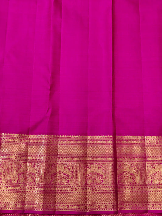 Sea Blue Colour Kanchivaram Silk Saree With Zari Motif All Over Code : KA0483