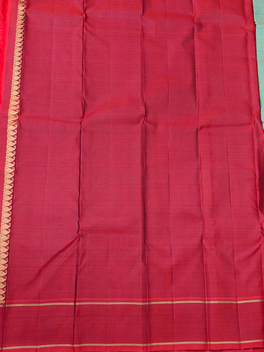 Sea Blue Colour Pure Zari Kanchivaram Silk Saree With Thread Woven All Over Code : KA0515