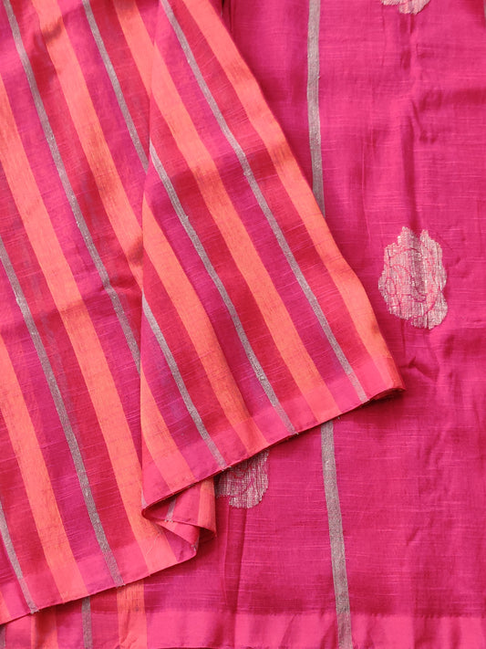 Linen Saree Code : O1023PC4781807