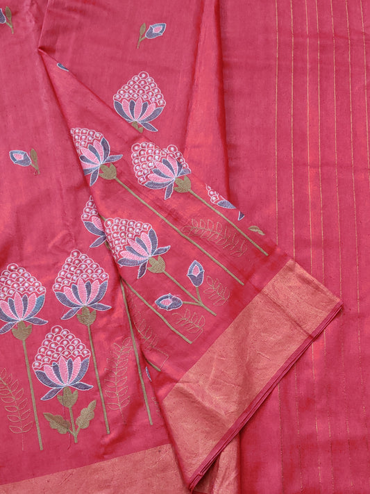 Linen Saree Code : D1220KT861608